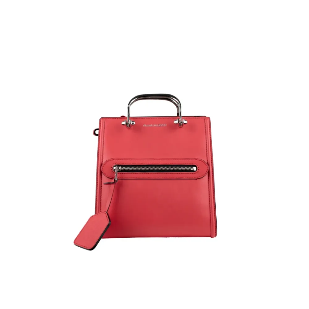 Alexander McQueen Bæltetasker*Laeder Handtasker Rød