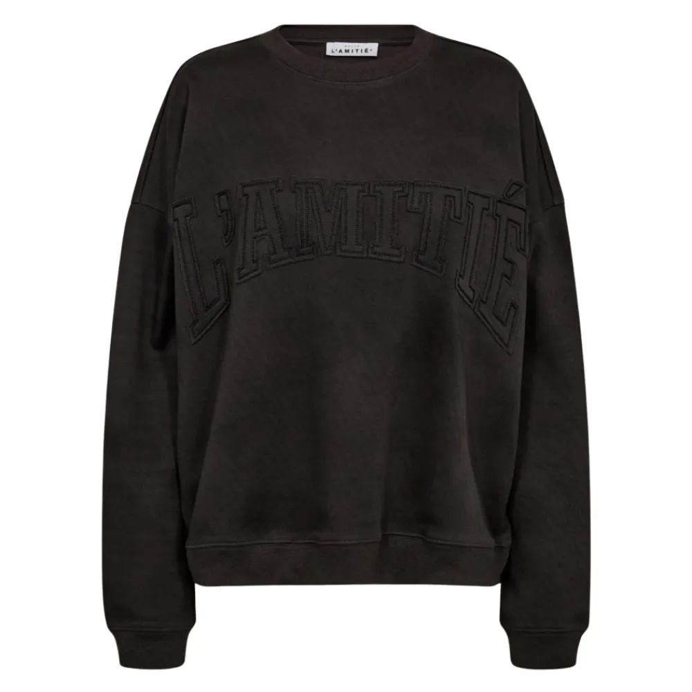 Haute L'Amitié Sweatshirts*Lamitié Application Sweat Grå