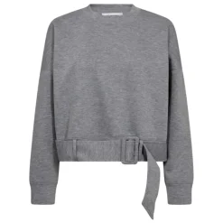 Co'Couture Sweatshirts|Striktrøjer & Sweatere*LanceCC Belt Sweat Grå