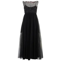 RED Valentino Kjoler*Lang Kjole Sort