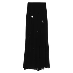 Forte Forte Nederdele*Lang nederdel med elastisk talje Sort