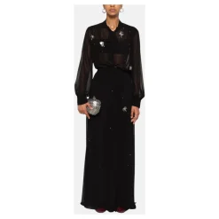 Forte Forte Nederdele*Lang nederdel med elastisk talje Sort