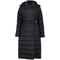 Burberry Frakker*Lang Nylon Puffer Jakke Sort