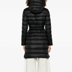 Moncler Frakker*Lang Parka Jakke med Hætte Sort