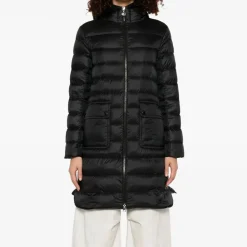 Moncler Frakker*Lang Parka Jakke med Hætte Sort