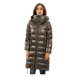 Herno Frakker*Lang Vatteret Parka med Hætte Grå