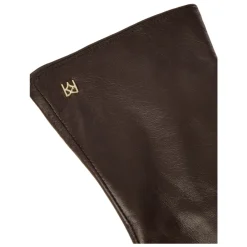 Kazar Handsker*Lange mørkee monogramhandsker Brun