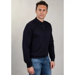 Daniele Fiesoli Striktrøjer & Sweatere*Langærmet Polo Sort