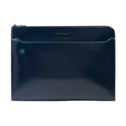 Piquadro Laptop Tasker*Laptop Sleeve 13.3 med Stow-Away Håndtag Blå