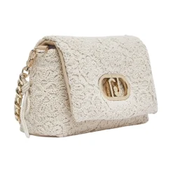 Liu Jo Skuldertasker*LaPuffy Logo-Plaque Skuldertaske Beige