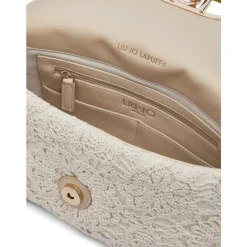 Liu Jo Skuldertasker*LaPuffy Logo-Plaque Skuldertaske Beige