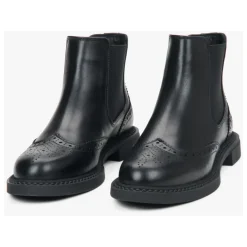 Estro Chelsea Boots*Lave Chelsea-støvler til kvinder i italiensk læder Sort