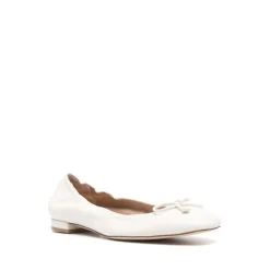Stuart Weitzman Ballerina Sko*Læder Ballerina Flats Beige