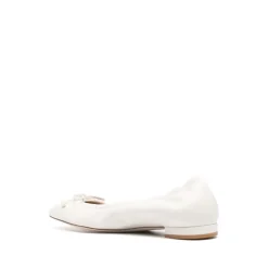 Stuart Weitzman Ballerina Sko*Læder Ballerina Flats Beige