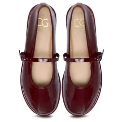Cesare Gaspari Ballerina Sko*Læder Ballerinaer Alba - Bordeaux Rød