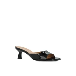 Nodaleto Stiletter*Læder Heeled Mules Sort