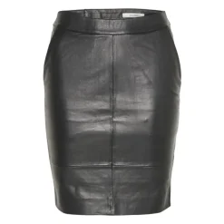 Gestuz Nederdele*Læder Mini Nederdel Sort