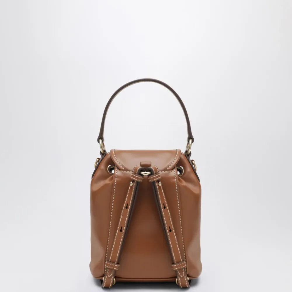 Miu Miu Rygsække*Læder Mini Rygsæk Brun