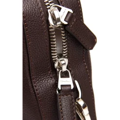 Santoni Laptop Tasker*Læder Skuldertaske Hammered Brun