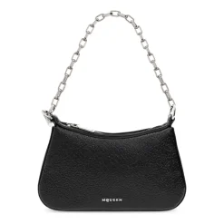 Alexander McQueen Bæltetasker*Læder taske T-Bar Mini Sort