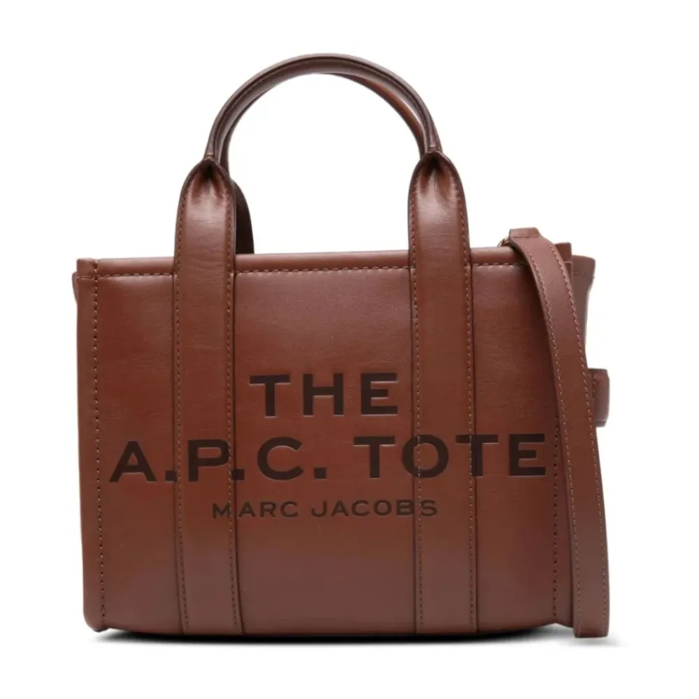 A.P.C. Indkøbstasker*Læder Tote Taske Brun