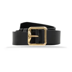 Burberry Bælter*Læderbælte med spænde Sort