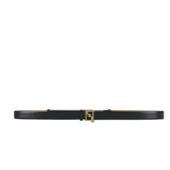 Elisabetta Franchi Bælter*Læderbælte med spænde Sort