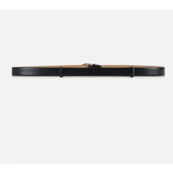 Elisabetta Franchi Bælter*Læderbælte med spænde Sort