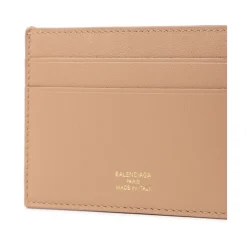 Balenciaga Punge & Kortholder*Læderkortholder Pung Mørk Beige