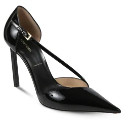 Tom Ford Pumps|Stiletter*Læderpumps med asymmetrisk design i lak Sort