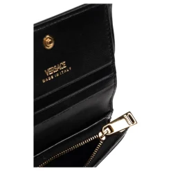 Versace Punge & Kortholder*Læderpung med logo Sort