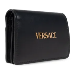 Versace Punge & Kortholder*Læderpung med logo Sort