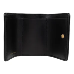 Tory Burch Punge & Kortholder*Læderpung med Logo Sort