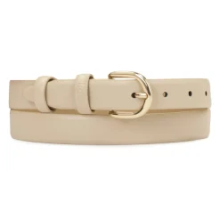Kazar Bælter*Læderrem i en neutral farve Beige