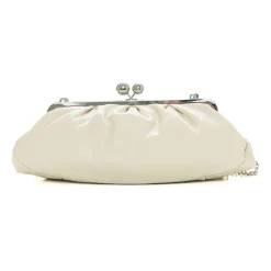 Weekend Max Mara Clutch*Lædertaske med kædehank Beige