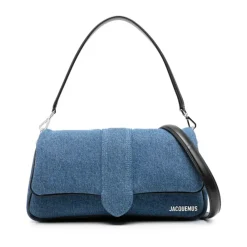 Jacquemus Skuldertasker*Le Bambimou Denim Taske Blå