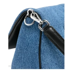 Jacquemus Skuldertasker*Le Bambimou Denim Taske Blå