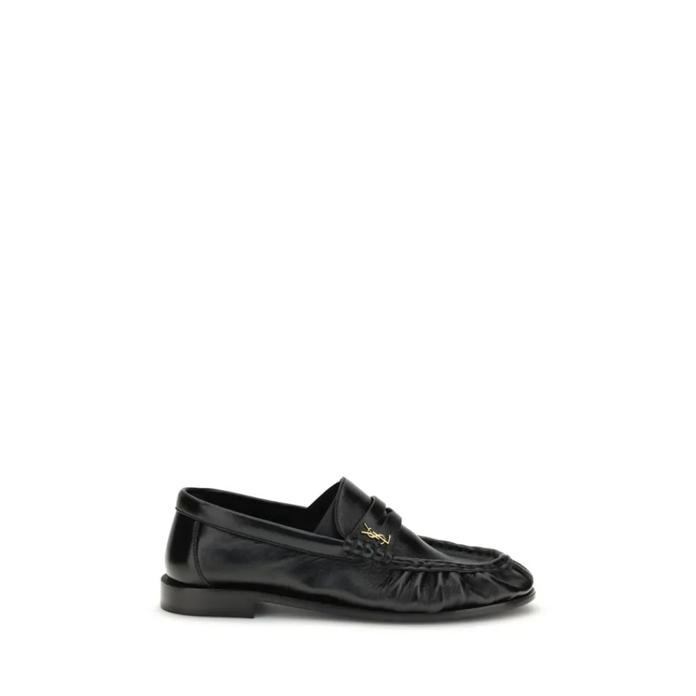 Saint Laurent Loafers*Le Loafer Loafers Elegante Lædersko Sort