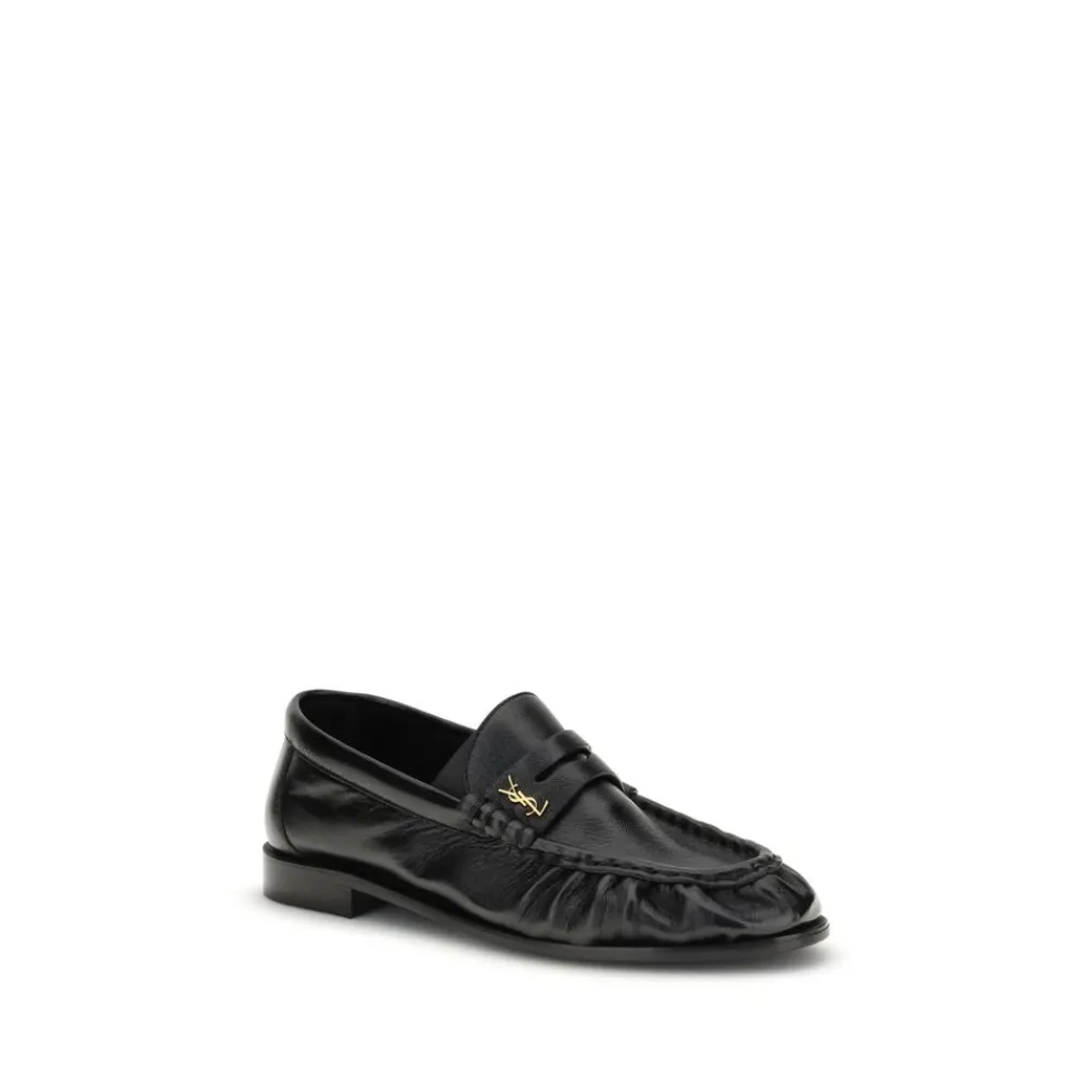 Saint Laurent Loafers*Le Loafer Loafers Elegante Lædersko Sort