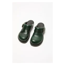 Acne Studios Loafers*Leather Buckle Mule Grøn