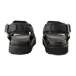 Acne Studios Sandaler*Leather Buckle Sandal Sort