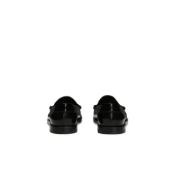 Dolce & Gabbana Loafers*Leather Logo Slip-On Loafers Sort