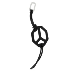AllSaints Tilbehør Til Tasker*Leather Peace Keyring Sort