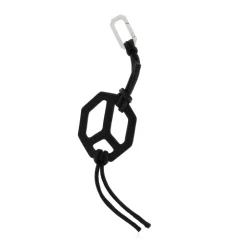 AllSaints Tilbehør Til Tasker*Leather Peace Keyring Sort