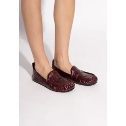 Acne Studios Loafers*Leather Saddle Loafers Rød