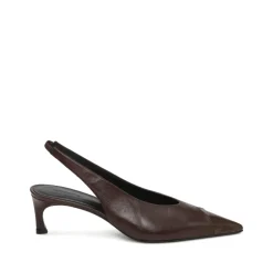 ROTATE Birger Christensen Pumps|Stiletter*Leather Slingback Pump Brun