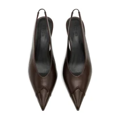 ROTATE Birger Christensen Pumps|Stiletter*Leather Slingback Pump Brun