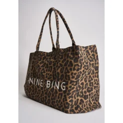 Anine Bing Indkøbstasker*Leo Canvas Tote Brun