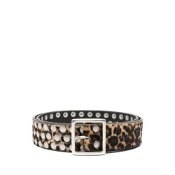 Golden Goose Bælter*Leo Studded Leather Belt Brun