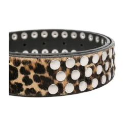 Golden Goose Bælter*Leo Studded Leather Belt Brun